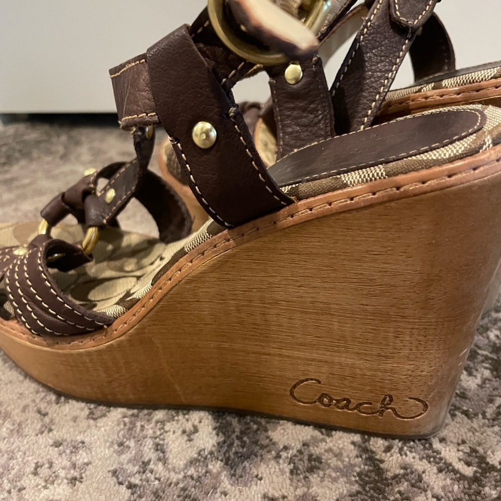Coach Mayra Grainy Calf Sandals - Picture 2 of 5